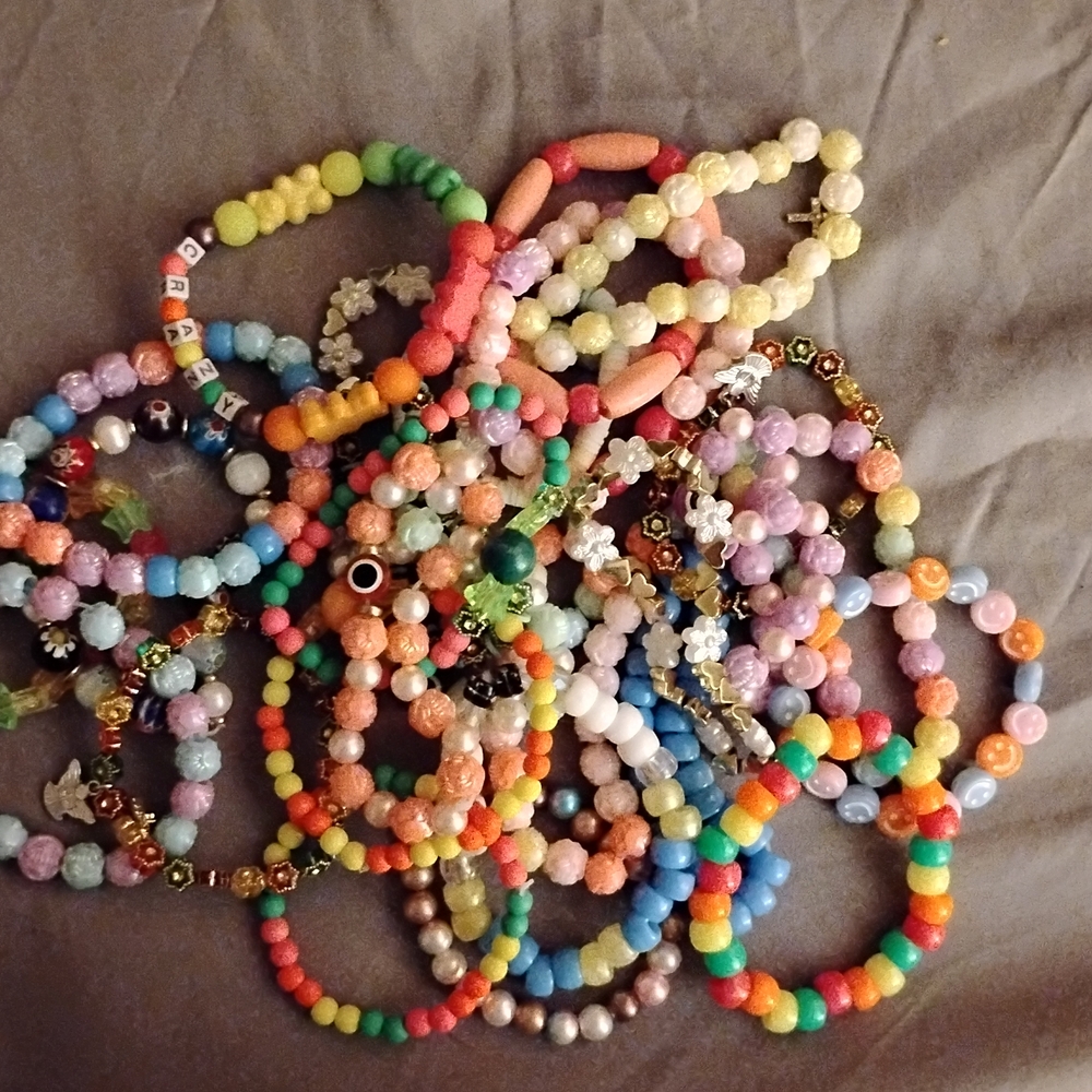 5 Bracelets For $10! Pastel, Floral, Pony, Etc.